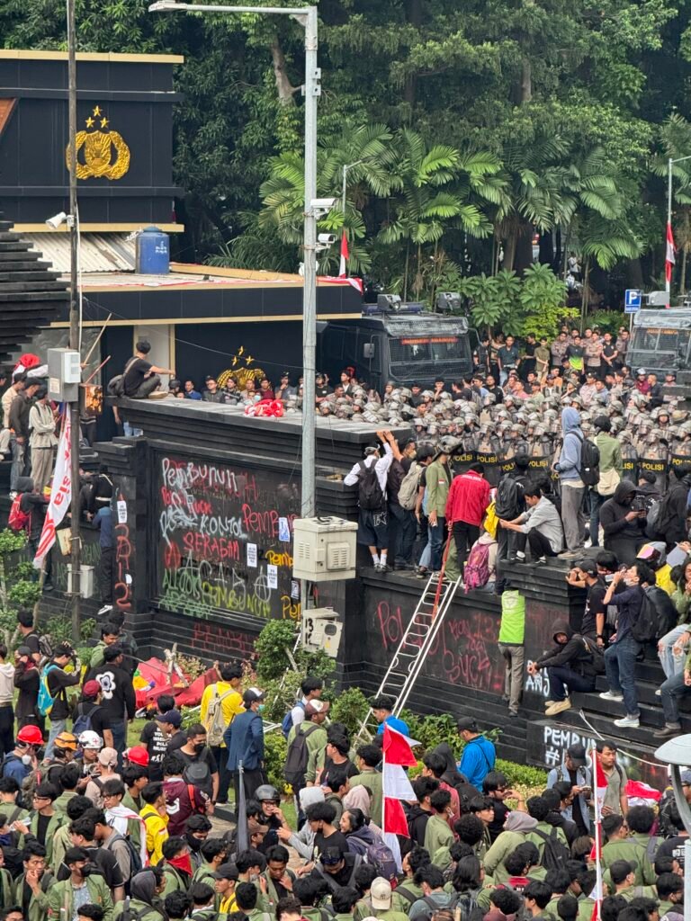 Protes mahasiswa di Jakarta, 29 Agustus 2025